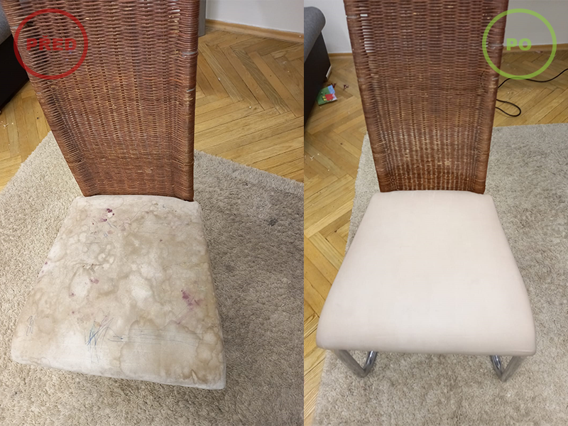 Čištění čalouněné židle Praha